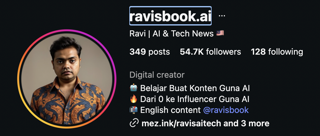Ravisbook.ai Instagram growth case study